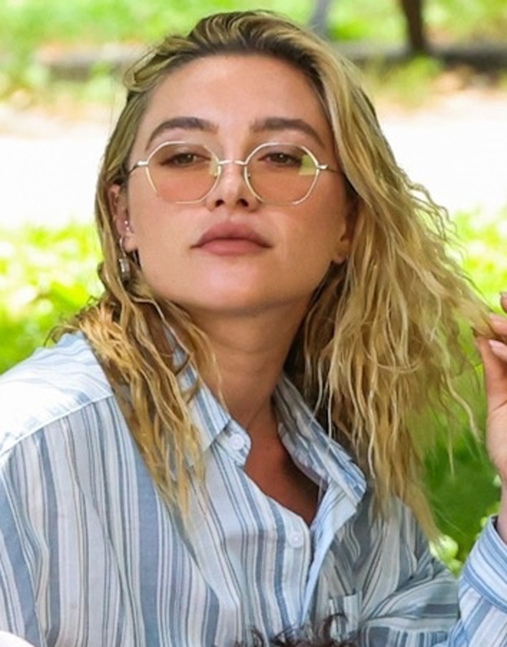 Andy Samberg & Florence Pugh on 42.6 Years set