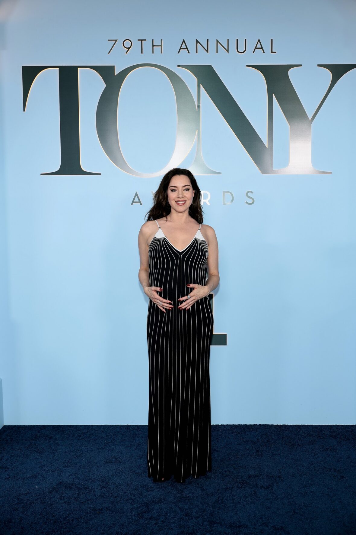 Aubrey Plaza and Christopher Abbott at the Tonys