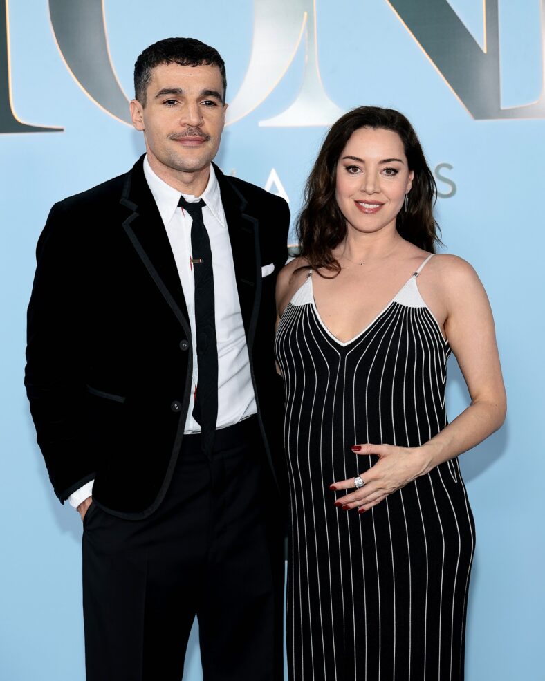 Aubrey Plaza and Christopher Abbott at the Tonys