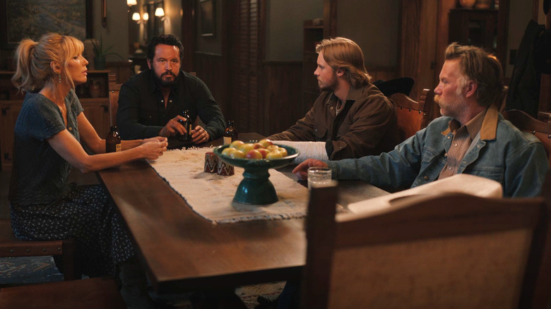 Beth, Rip, Austin, and Zachariah on Dutton Ranch