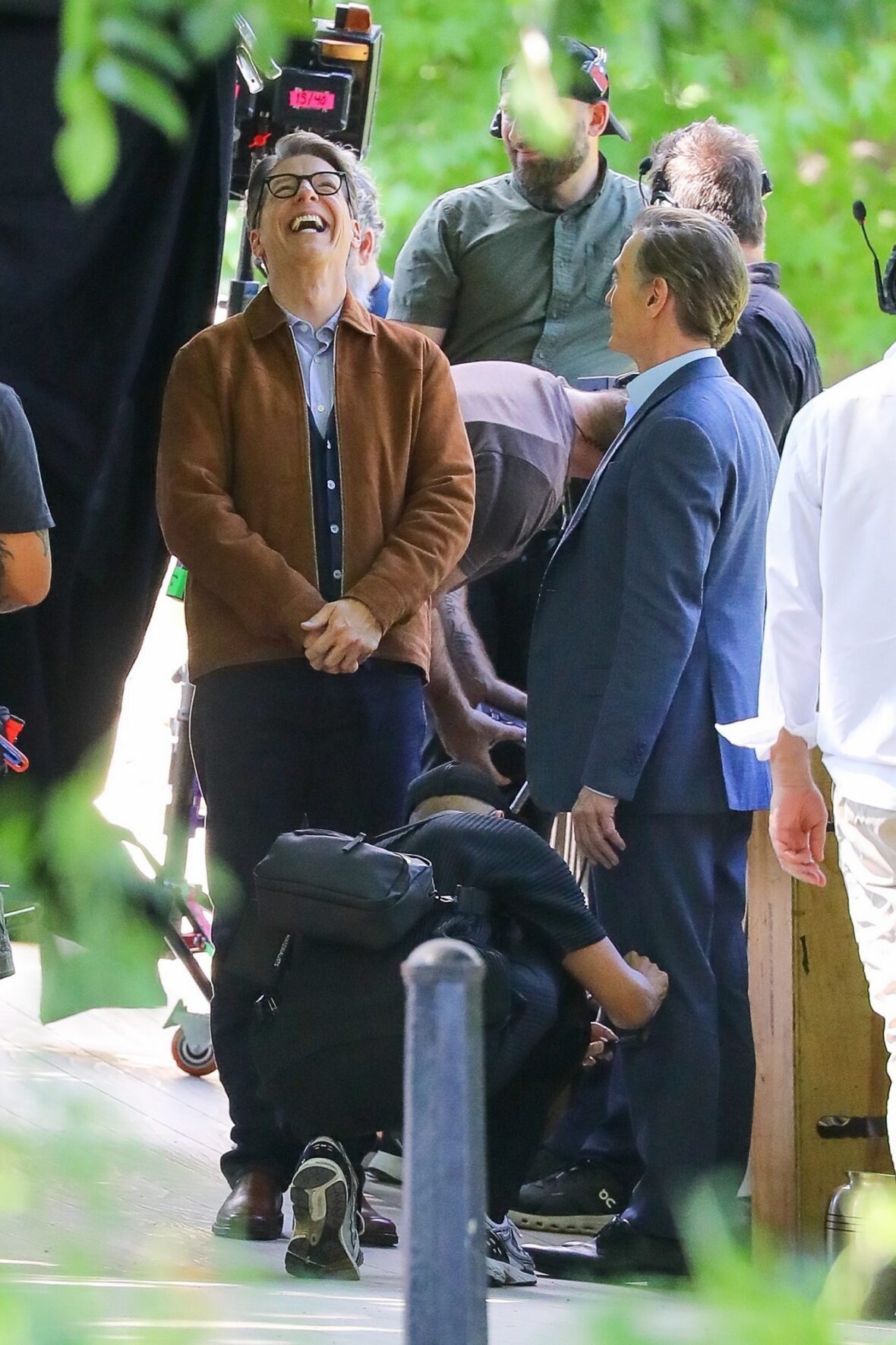 Billy Crudup & Sean Hayes film The Morning Show season 5