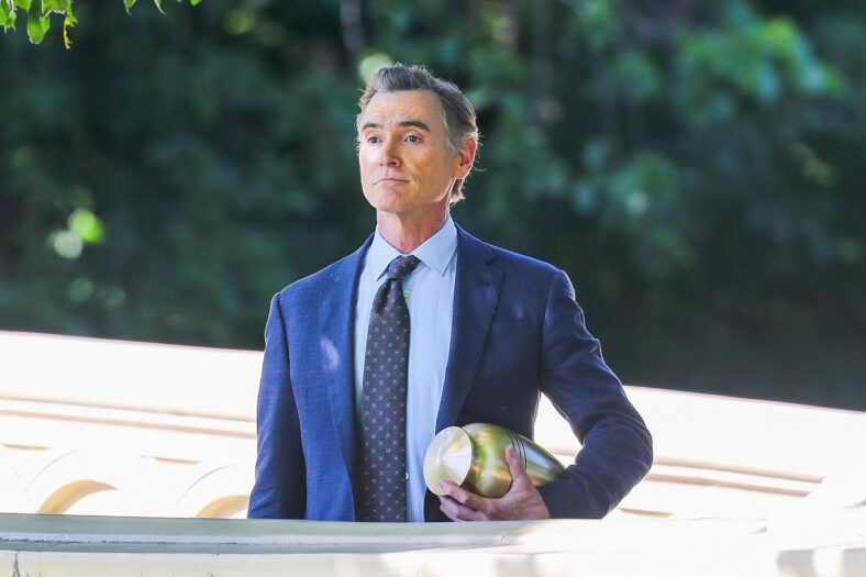Billy Crudup & Sean Hayes film The Morning Show season 5