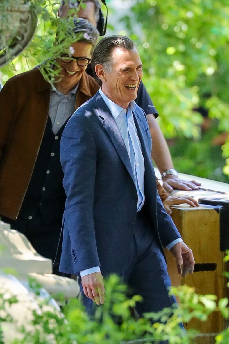 Billy Crudup & Sean Hayes film The Morning Show season 5