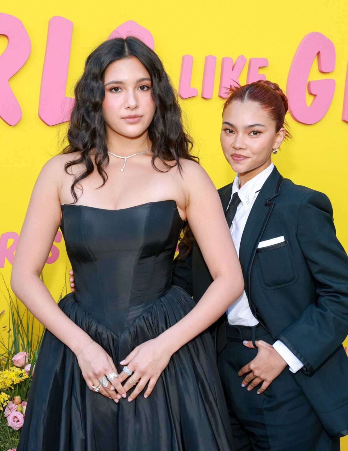 Maya da Costa and Myra Molloy at Girls Like Girls premiere