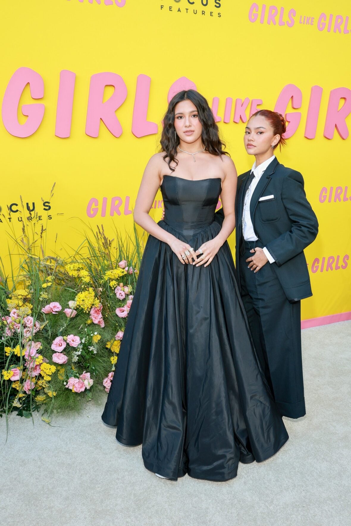Maya da Costa and Myra Molloy at Girls Like Girls premiere