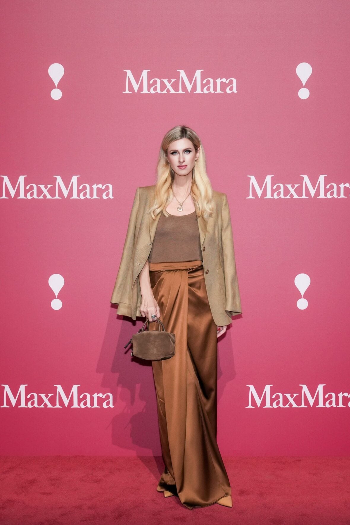 Nicky Hilton poses at the Max Mara fashion show in Shanghai