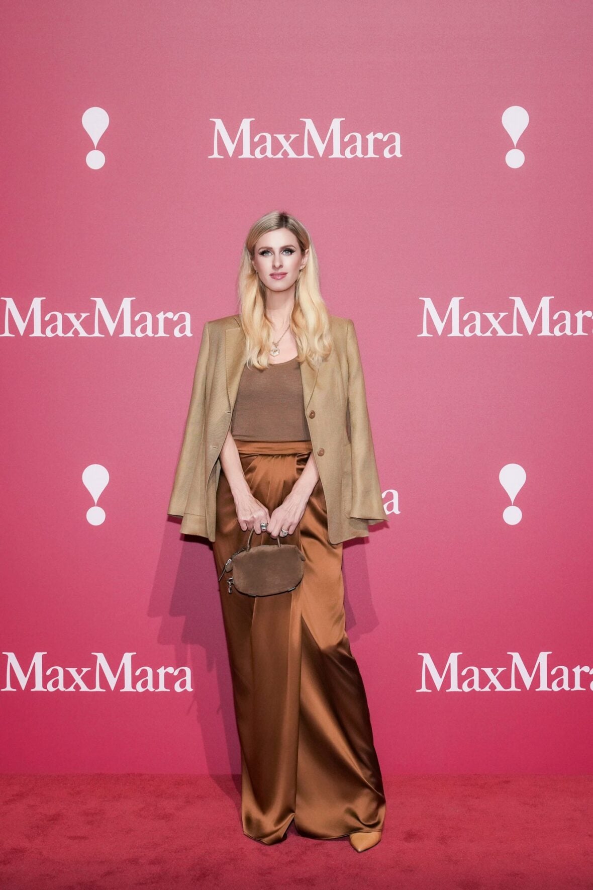 Nicky Hilton poses at the Max Mara fashion show in Shanghai