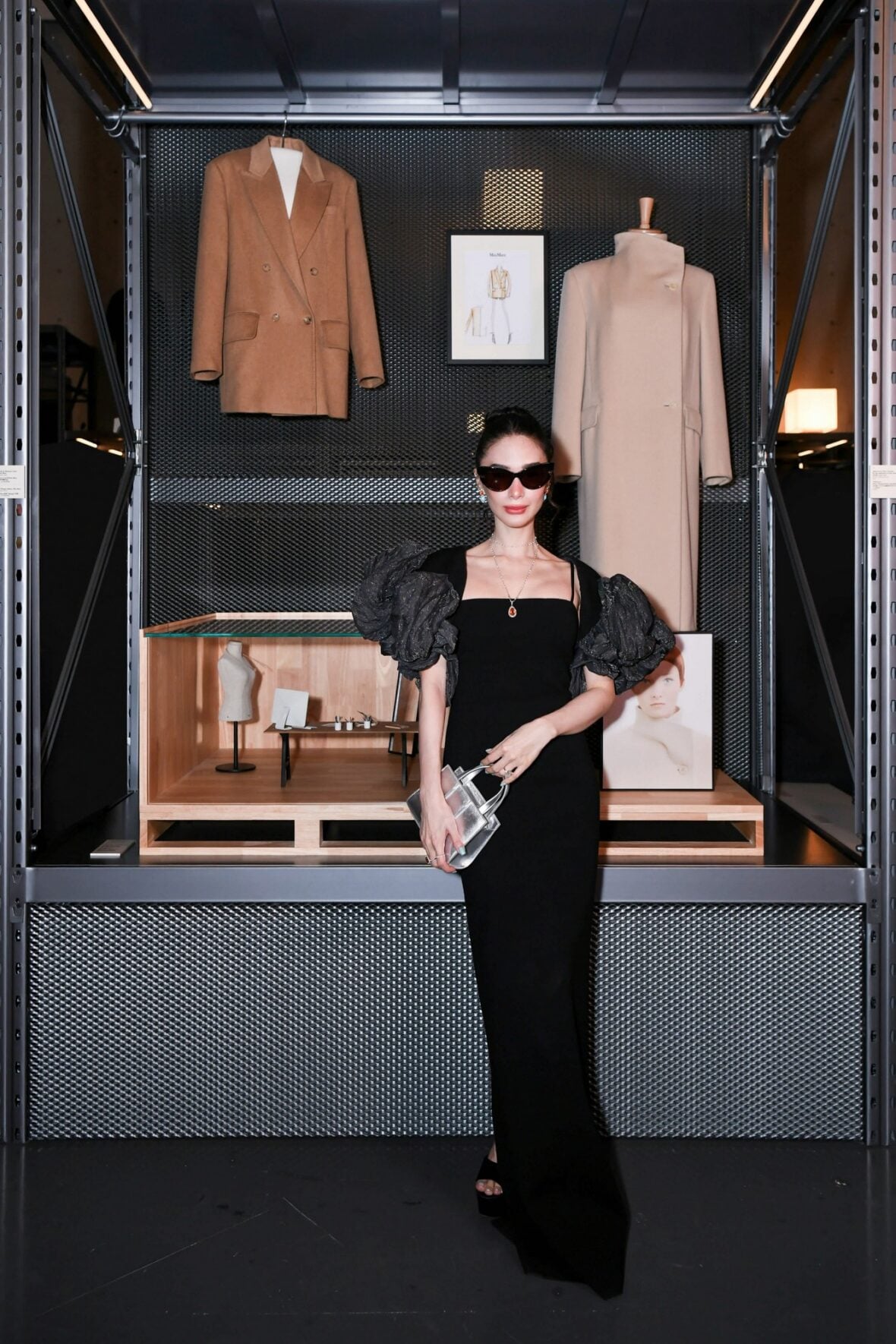 Heart Evangelista poses at the Max Mara fashion show in Shanghai