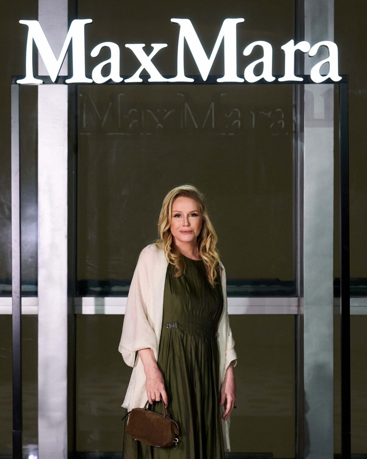 Kathy Hilton poses at the Max Mara welcome dinner in Shanghai
