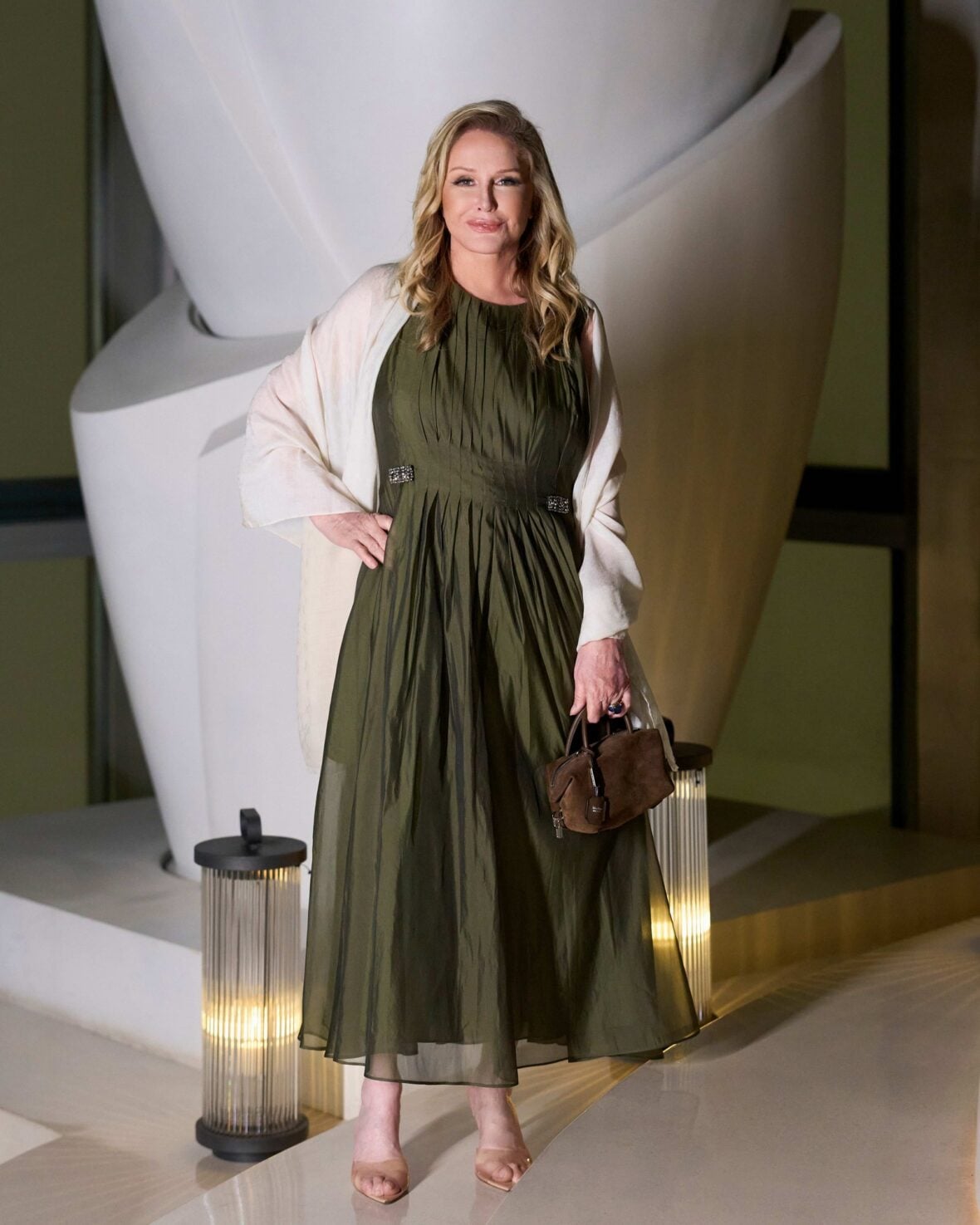 Kathy Hilton poses at the Max Mara welcome dinner in Shanghai