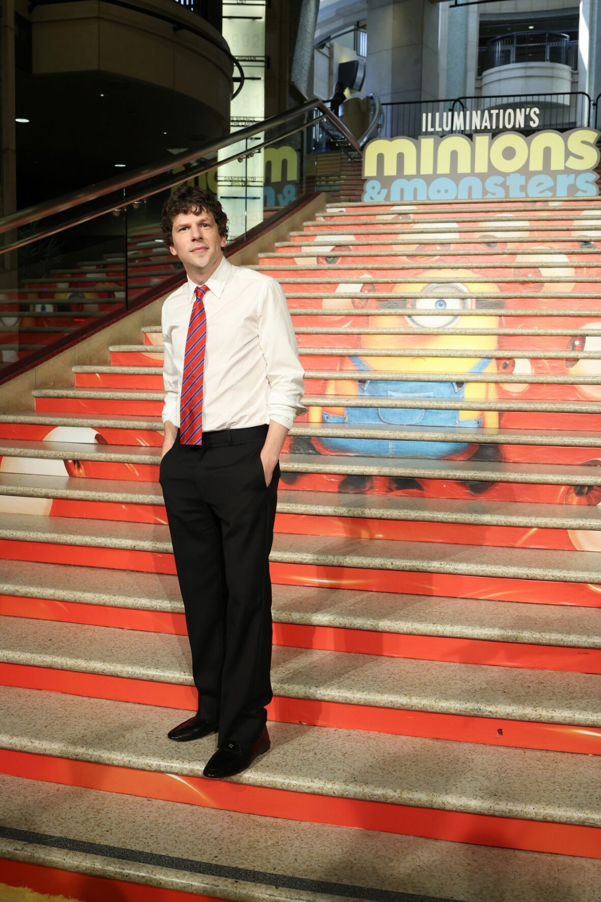 Jesse Eisenberg attends Minions & Monsters premiere