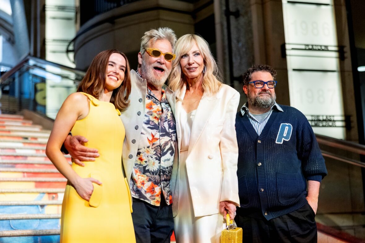 Zoey Deutch, Jeff Bridges, Allison Janney and Bobby Moynihan at Minions & Monsters premiere