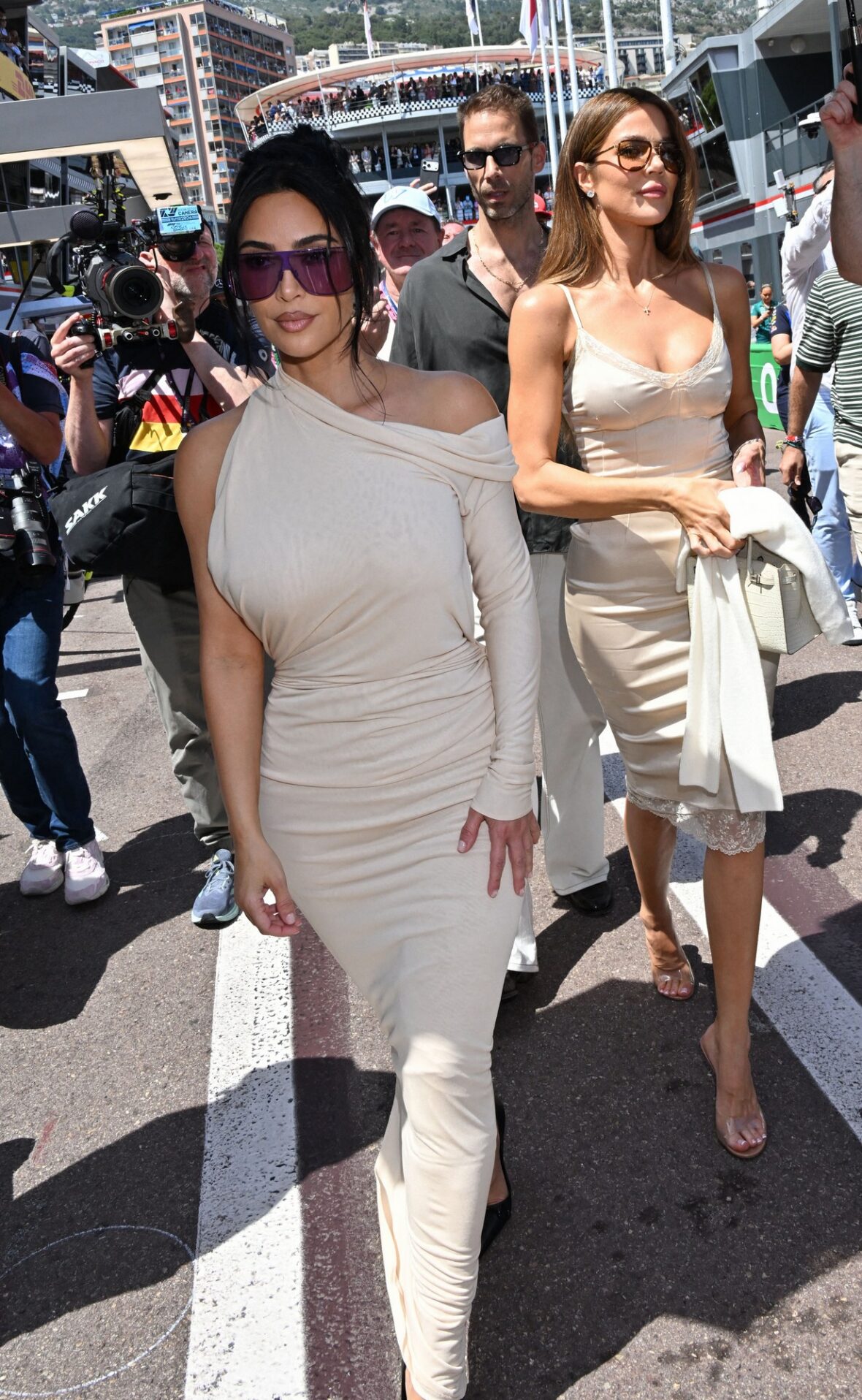 Kim Kardashian and Khloe Kardashian attend F1 2026 Grand Prix Monaco