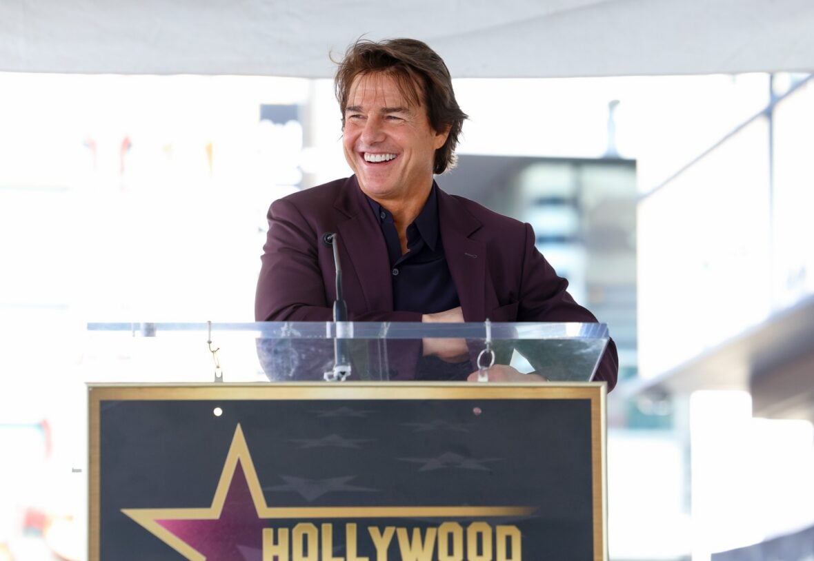 Tom Cruise speaks at David Beckham's star ceremony