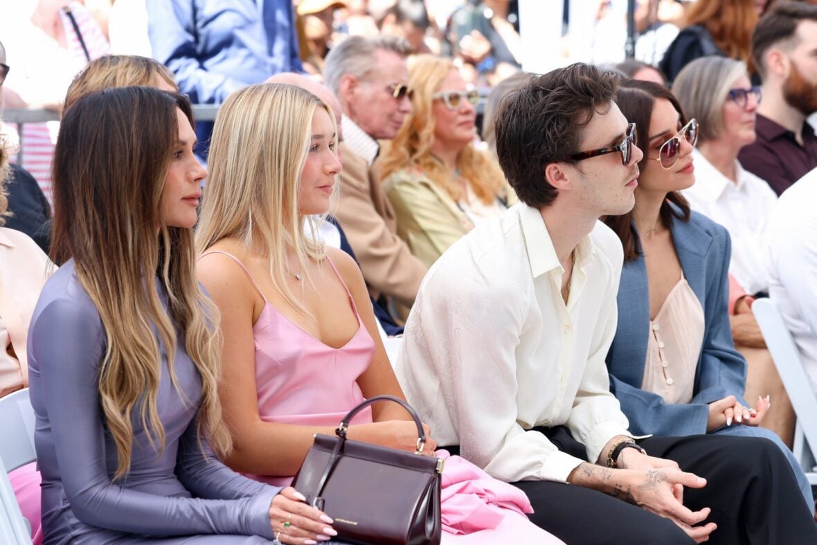 Beckham family at David Beckham's star ceremony