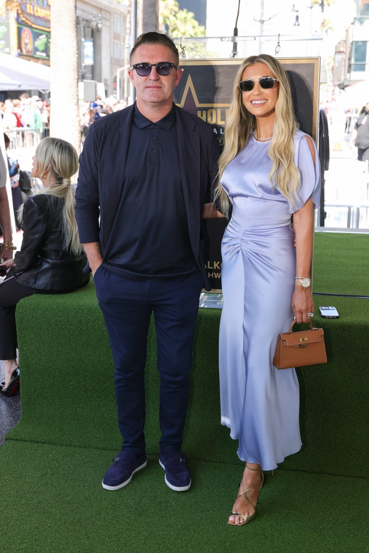 Robbie and Claudine Keane at David Beckham's star ceremony
