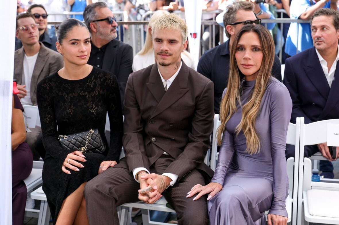 Beckham family at David Beckham's star ceremony