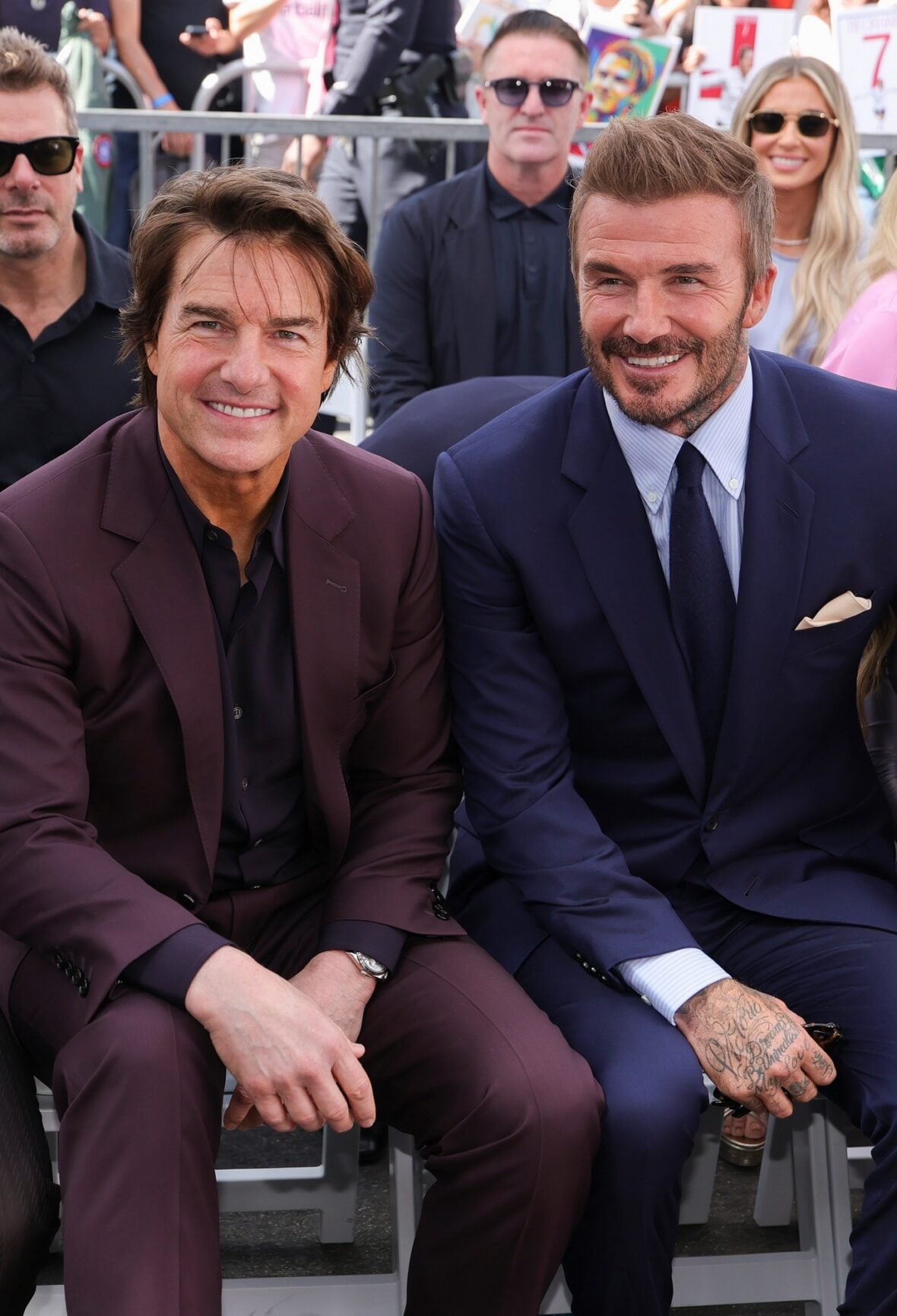 Tom Cruise at David Beckham's star ceremony
