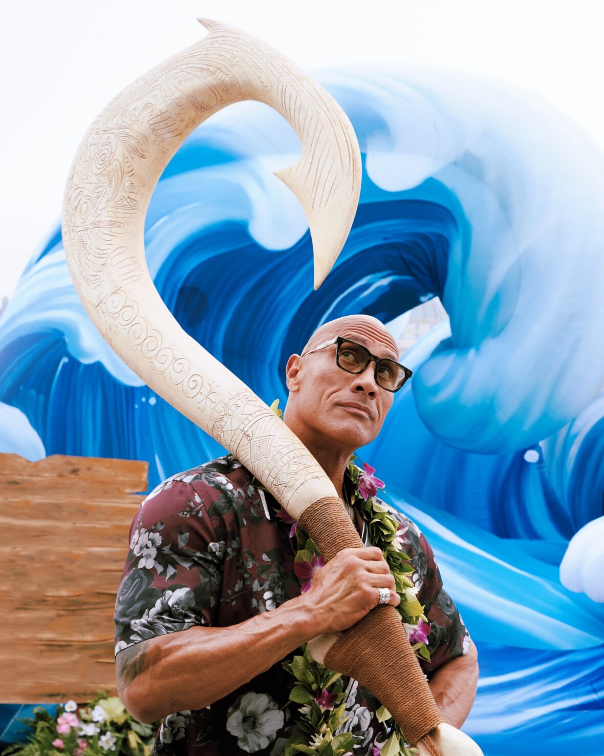 Dwayne Johnson kicks off Moana press tour
