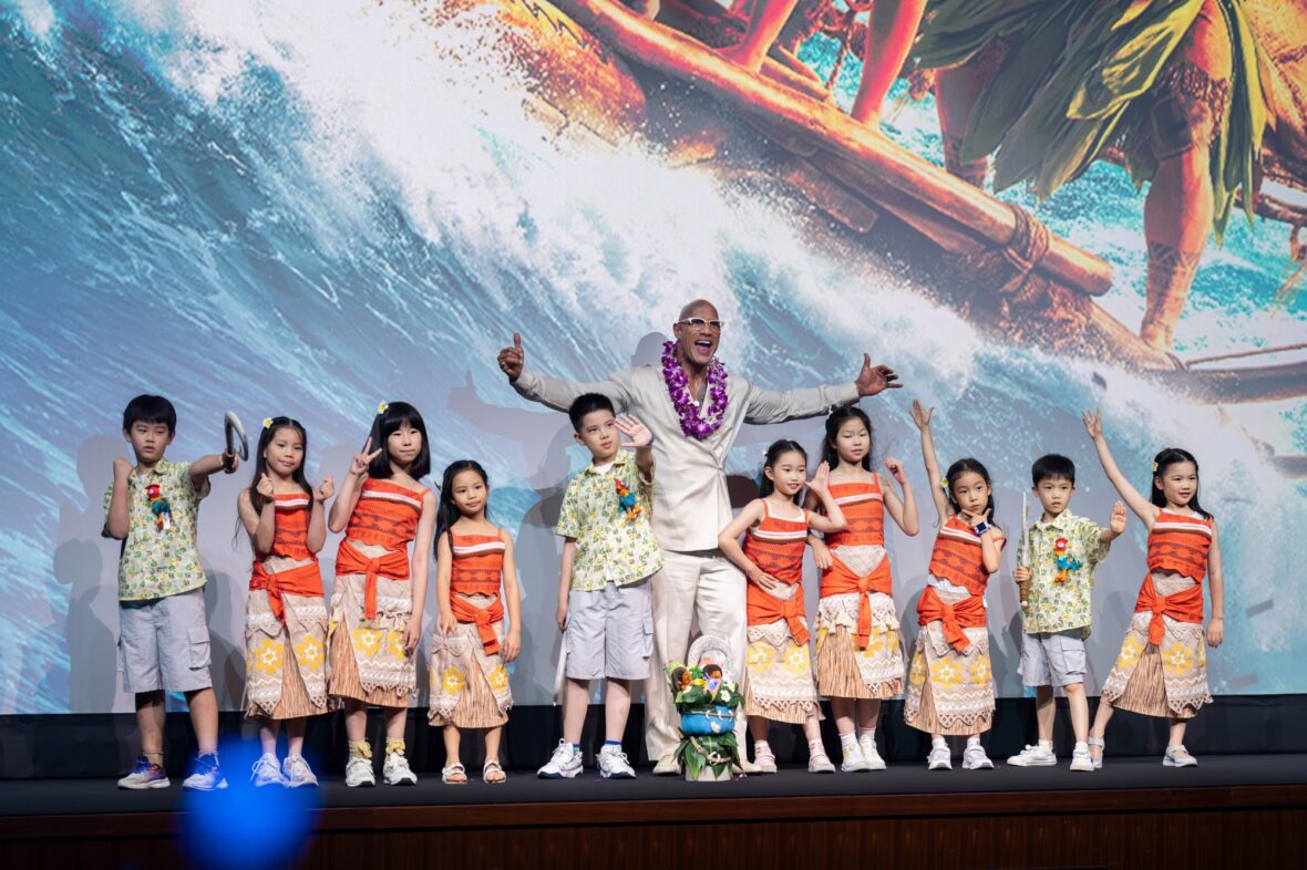 Dwayne Johnson kicks off Moana press tour