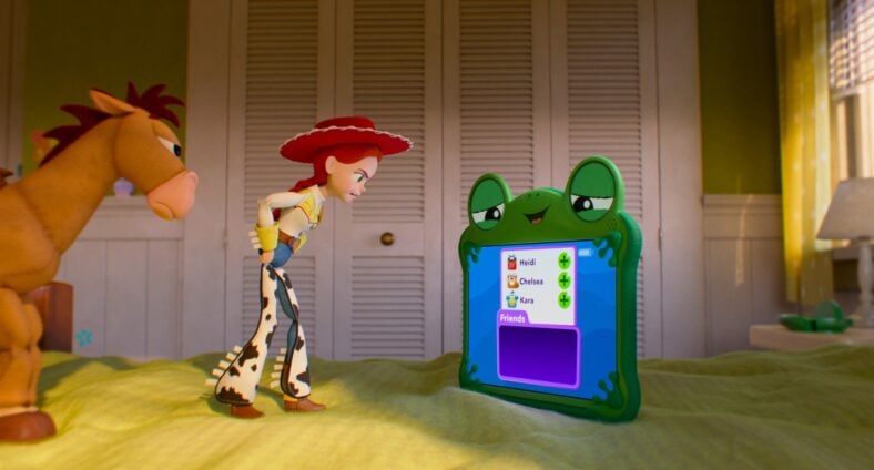 A still of Jessie and Lilypad in Toy Story 5