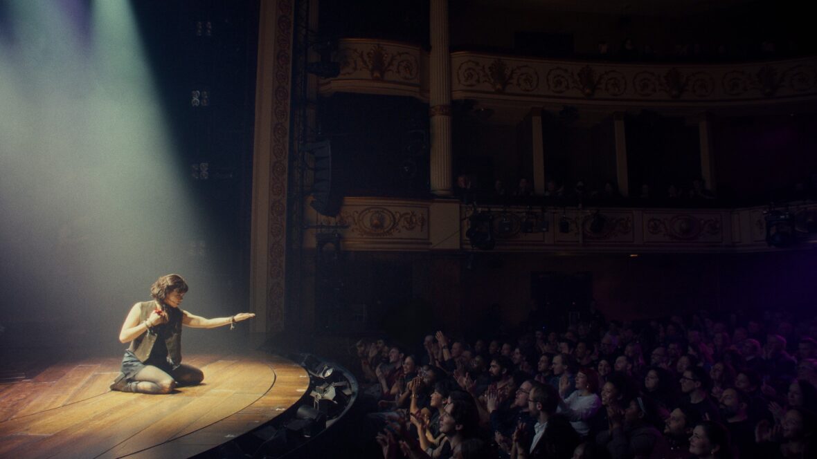 Hadestown pro shot still featuring Eva Noblezada
