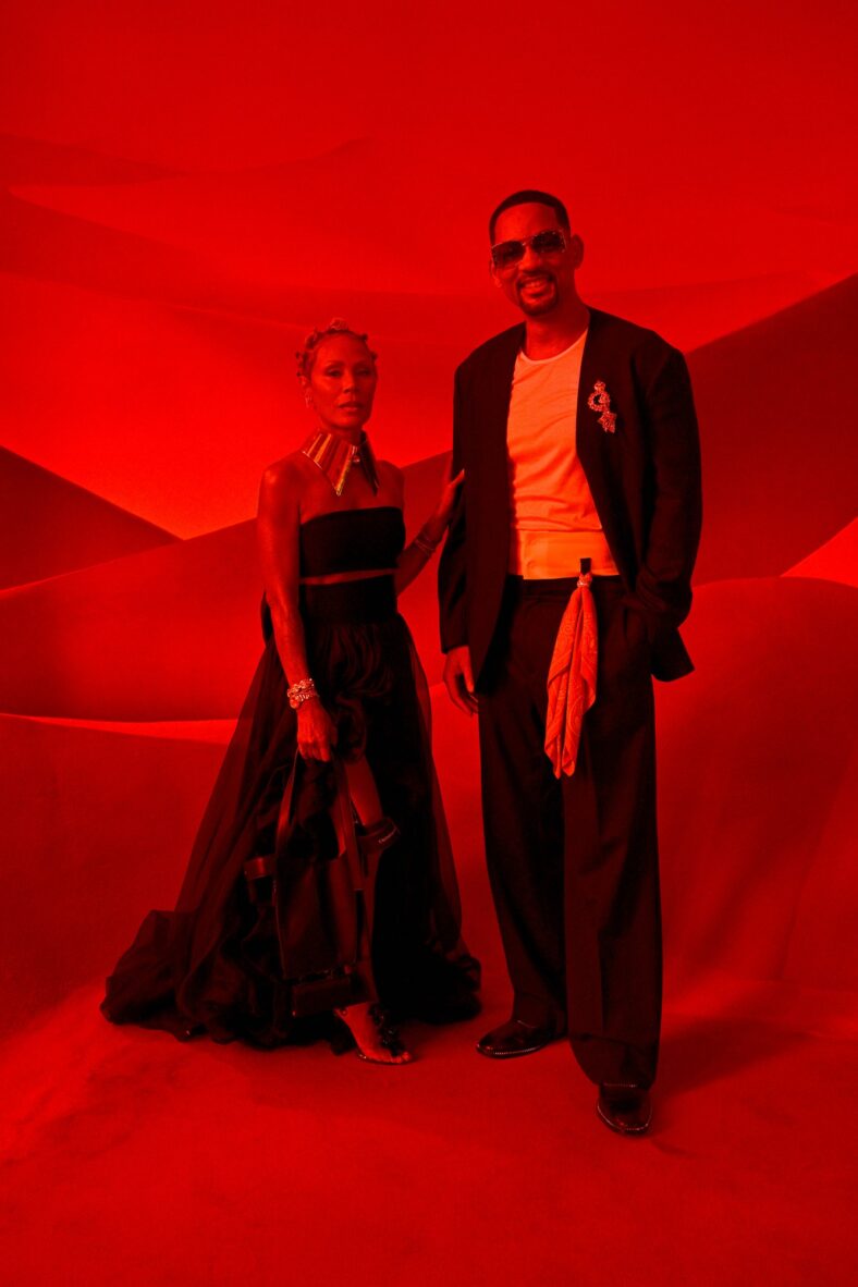 Jada Pinkett Smith and Will Smith attend Christian Louboutin show