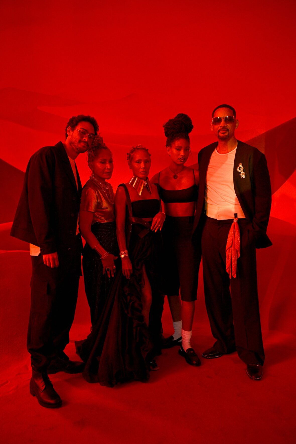 Smith family attend Christian Louboutin fashion show