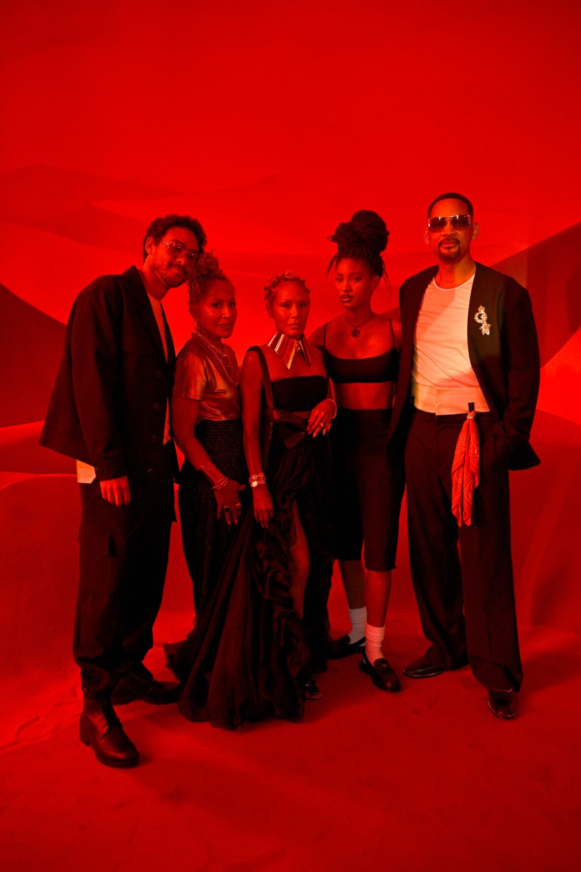 Smith family attend Christian Louboutin fashion show
