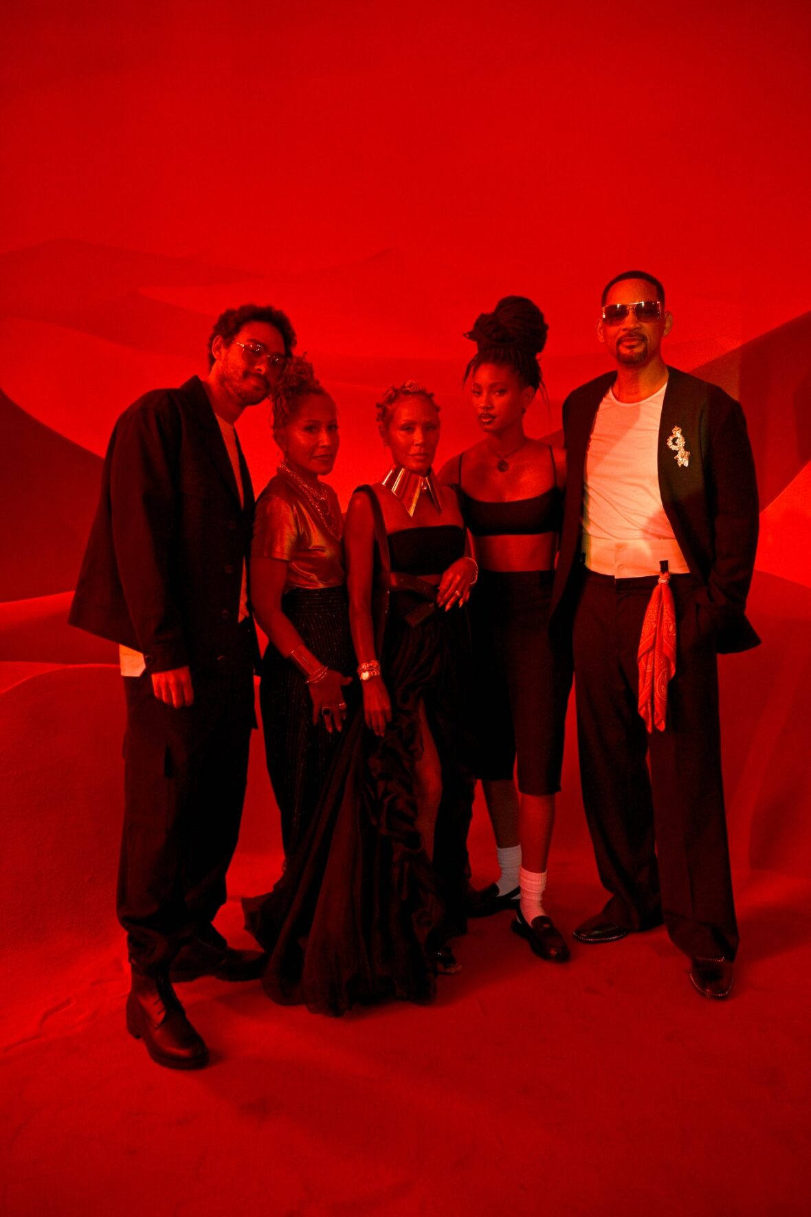 Smith family attend Christian Louboutin fashion show