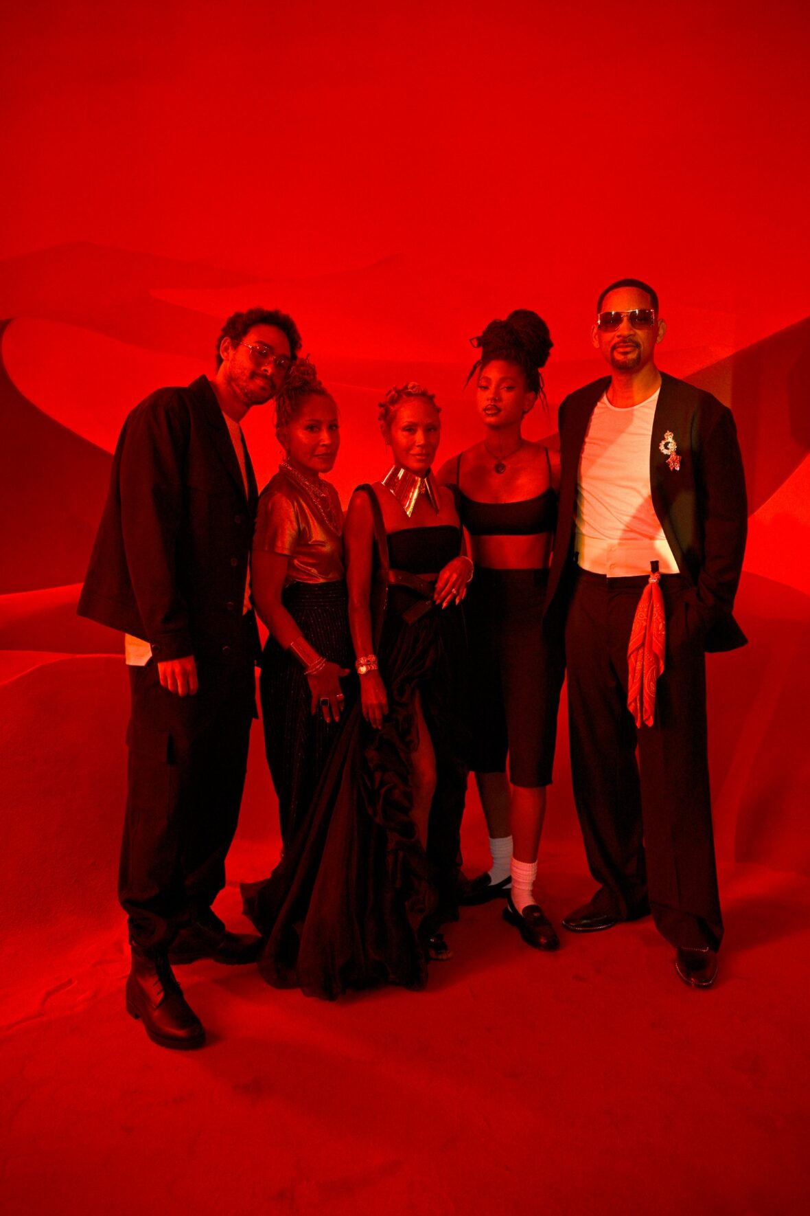 Smith family attend Christian Louboutin fashion show