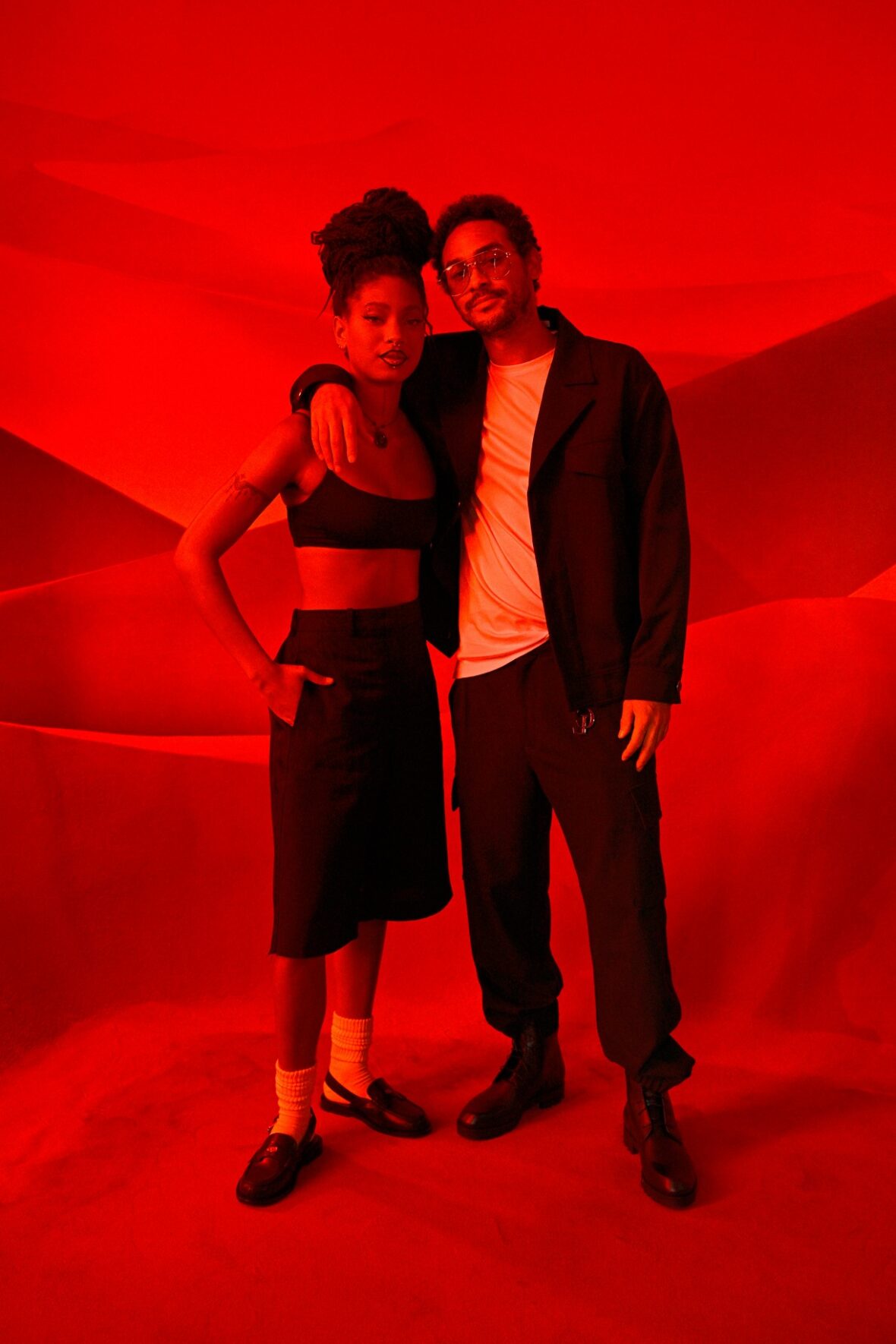 Willow Smith and Trey Smith attend Christian Louboutin fashion show
