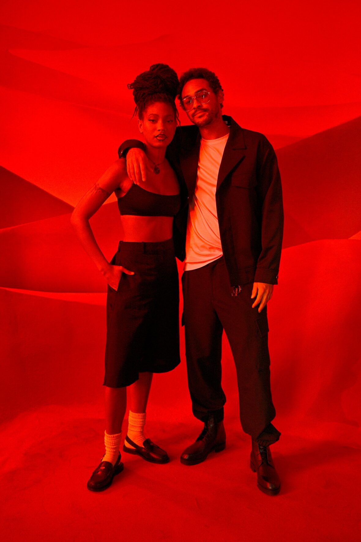Willow Smith and Trey Smith attend Christian Louboutin fashion show