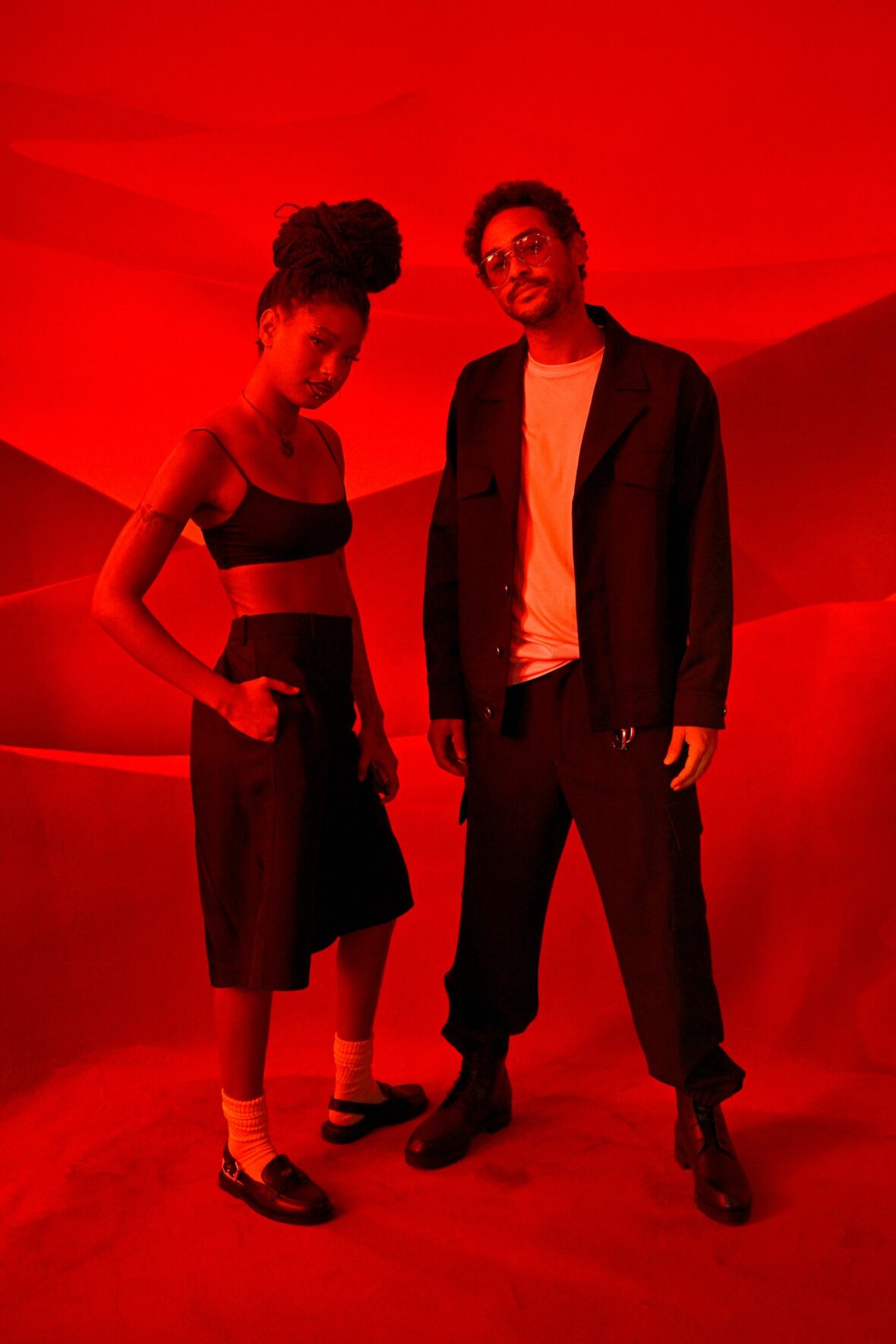 Willow Smith and Trey Smith attend Christian Louboutin fashion show