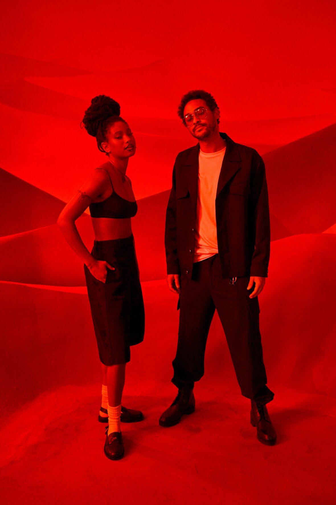 Willow Smith and Trey Smith attend Christian Louboutin fashion show