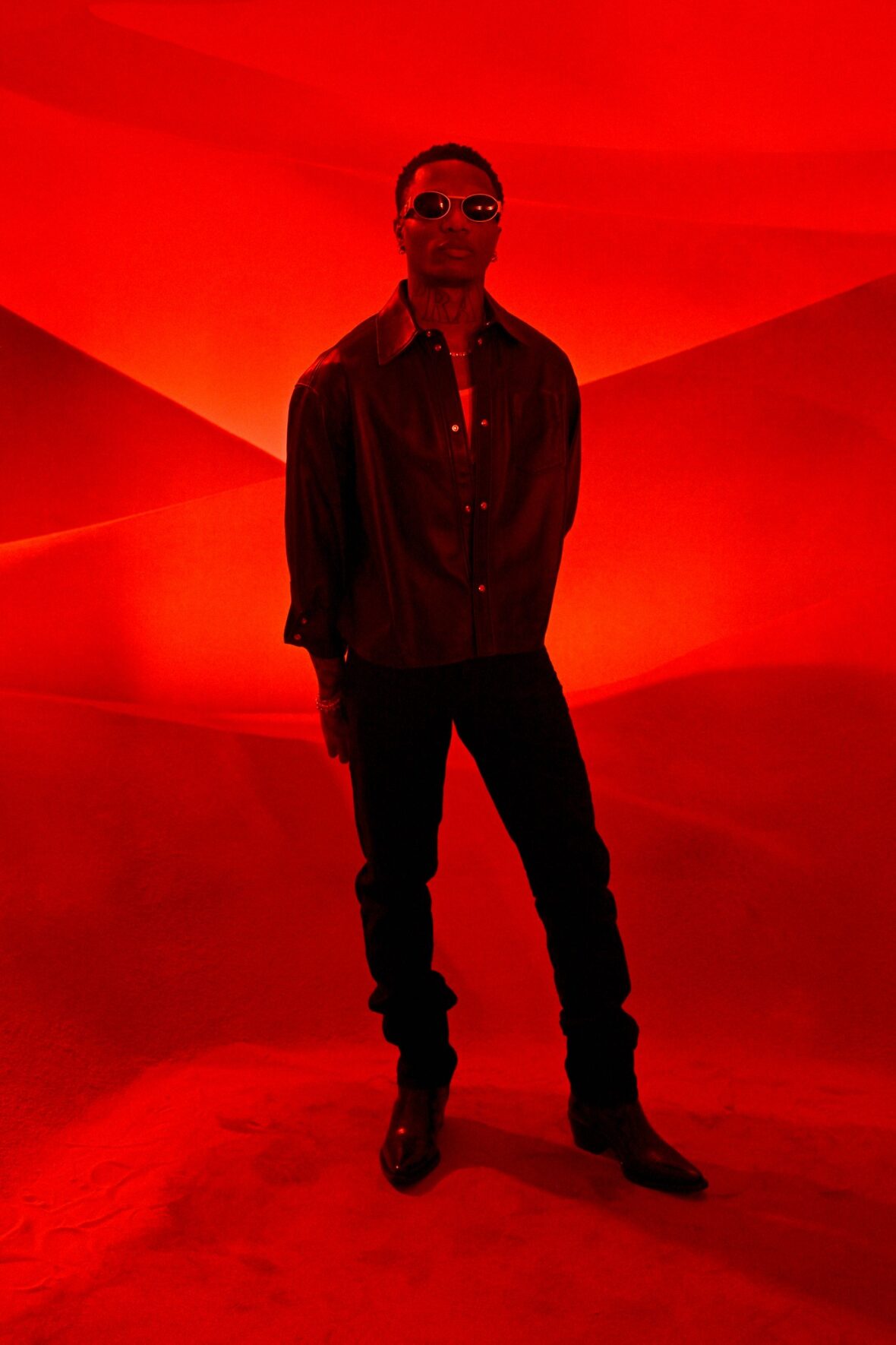 Wizkid attends Christian Louboutin fashion show