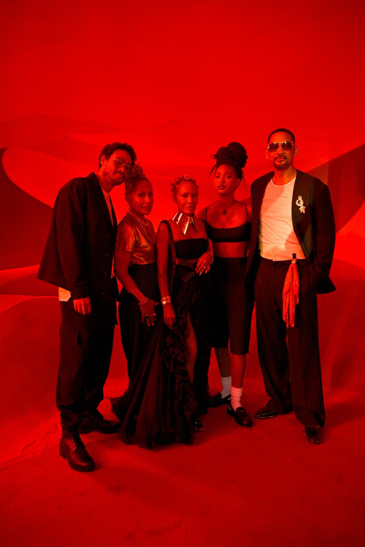 Smith family attend Christian Louboutin fashion show