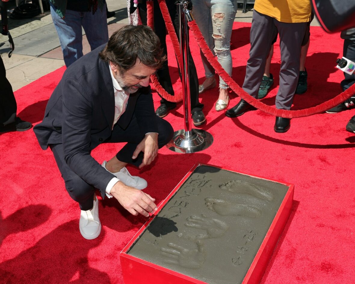Javier Bardem at his Handprint and Footprint Ceremony at TCL Chinese Theatre