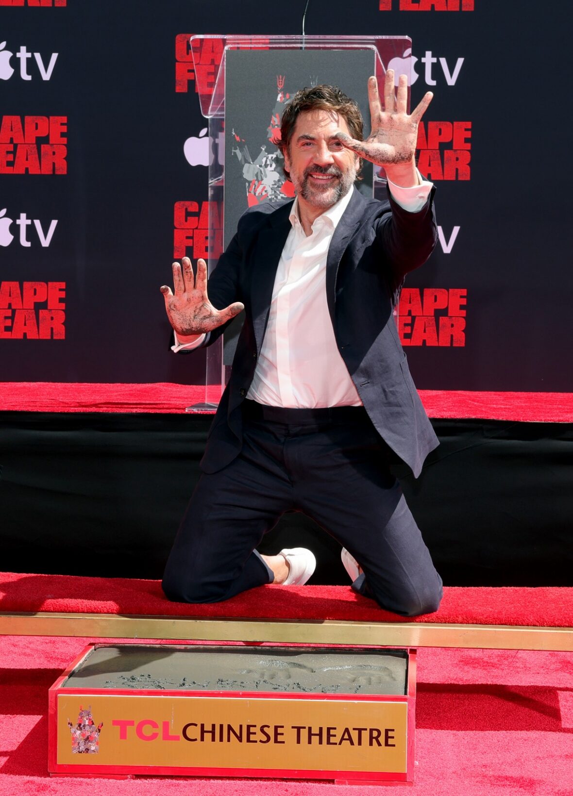 Javier Bardem at his Handprint and Footprint Ceremony at TCL Chinese Theatre