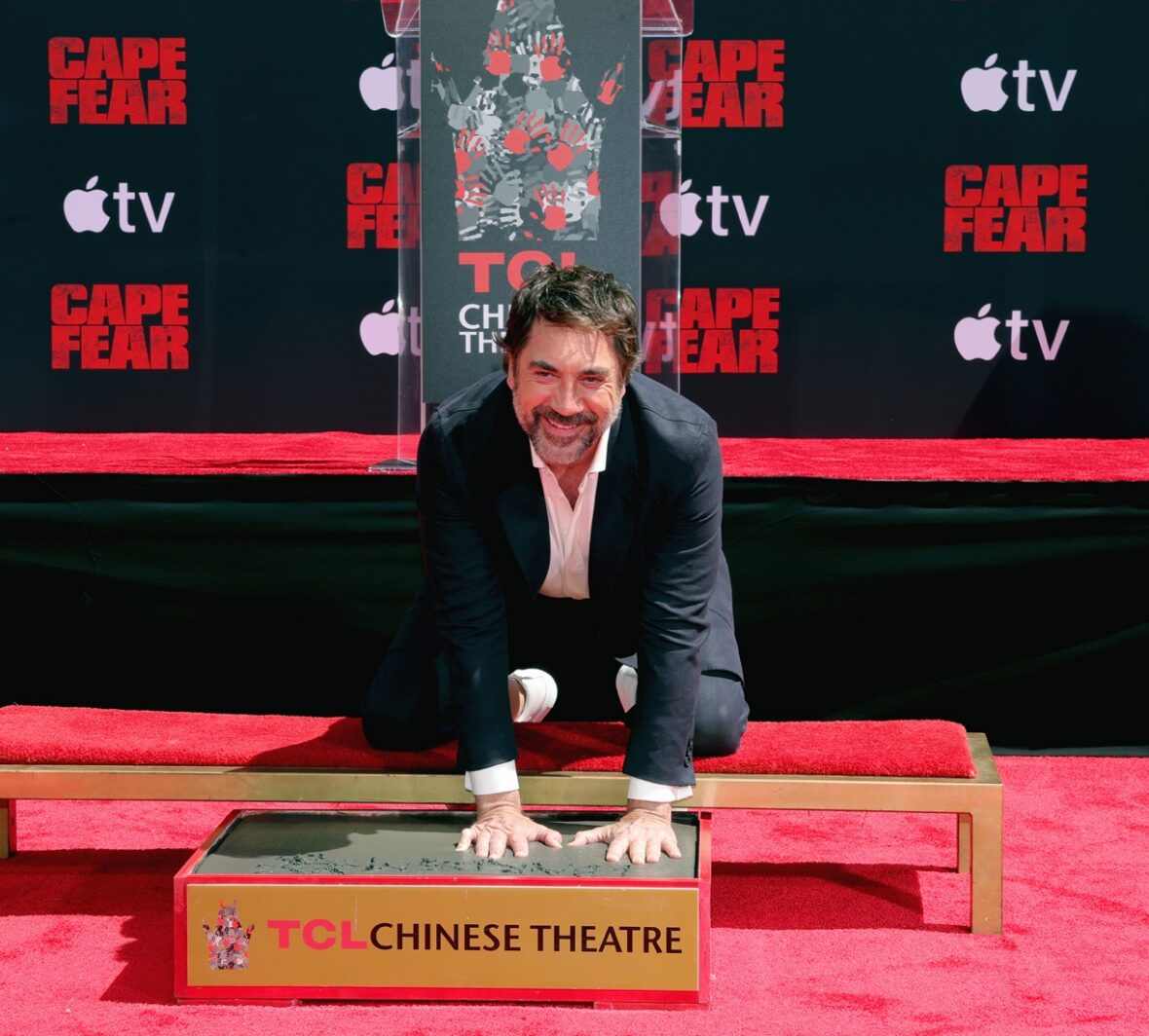 Javier Bardem at his Handprint and Footprint Ceremony at TCL Chinese Theatre