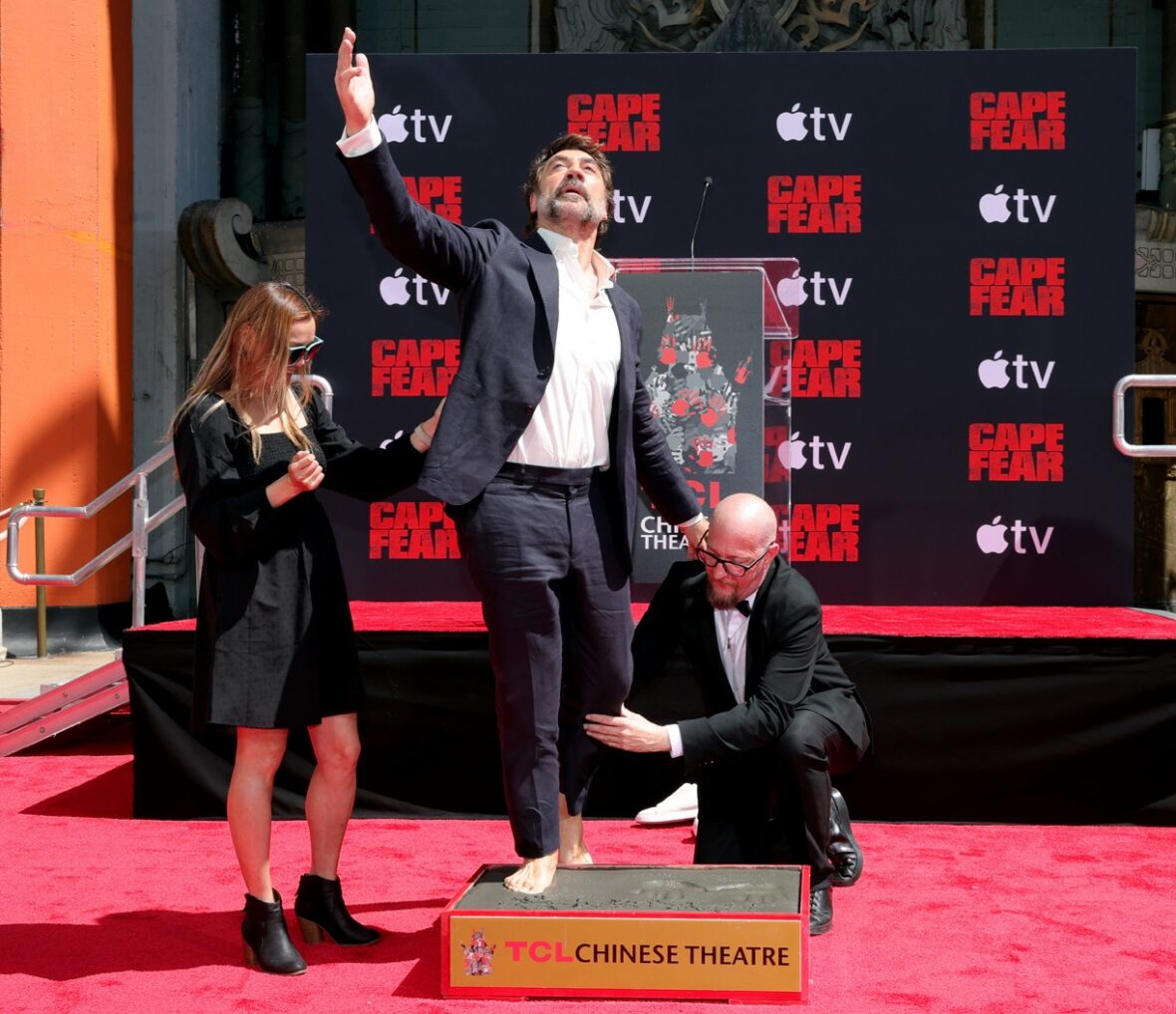 Javier Bardem at his Handprint and Footprint Ceremony at TCL Chinese Theatre