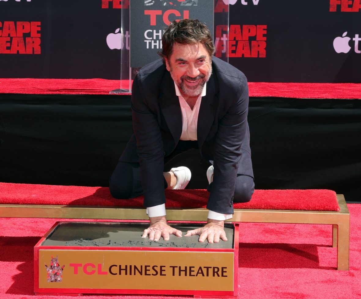 Javier Bardem at his Handprint and Footprint Ceremony at TCL Chinese Theatre