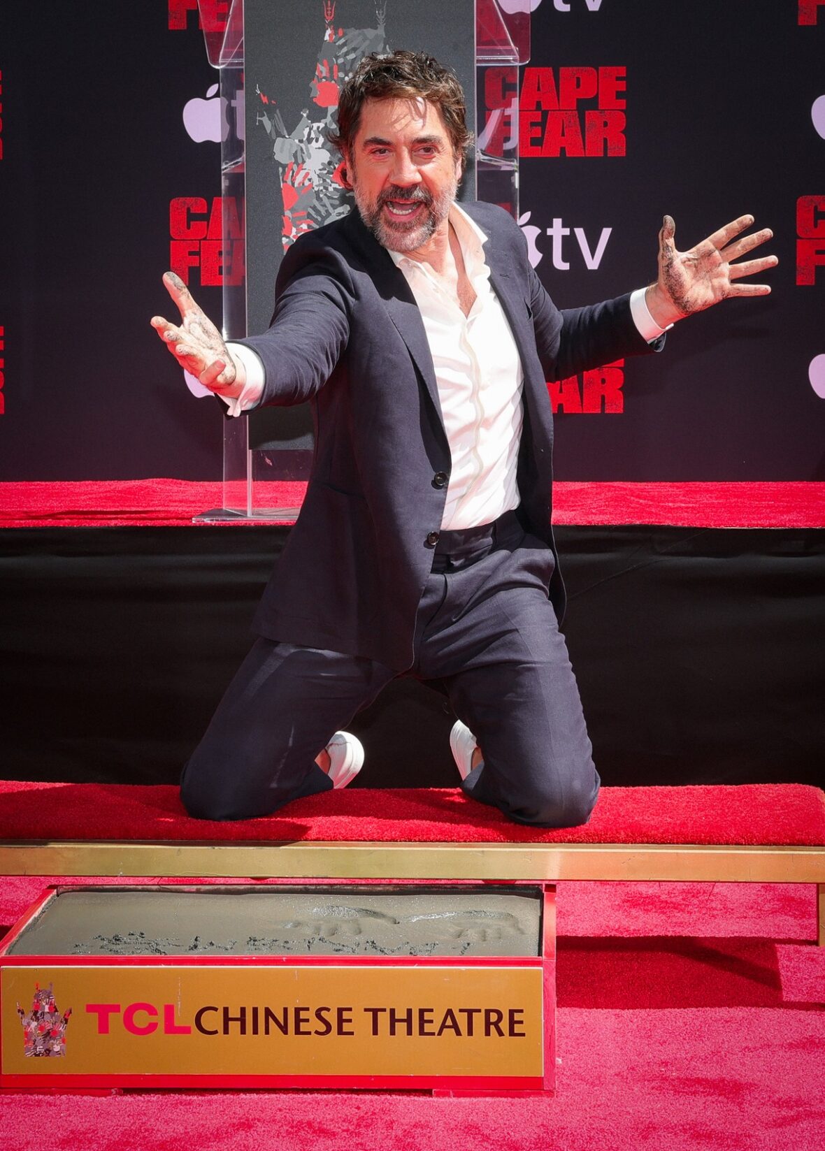 Javier Bardem at his Handprint and Footprint Ceremony at TCL Chinese Theatre