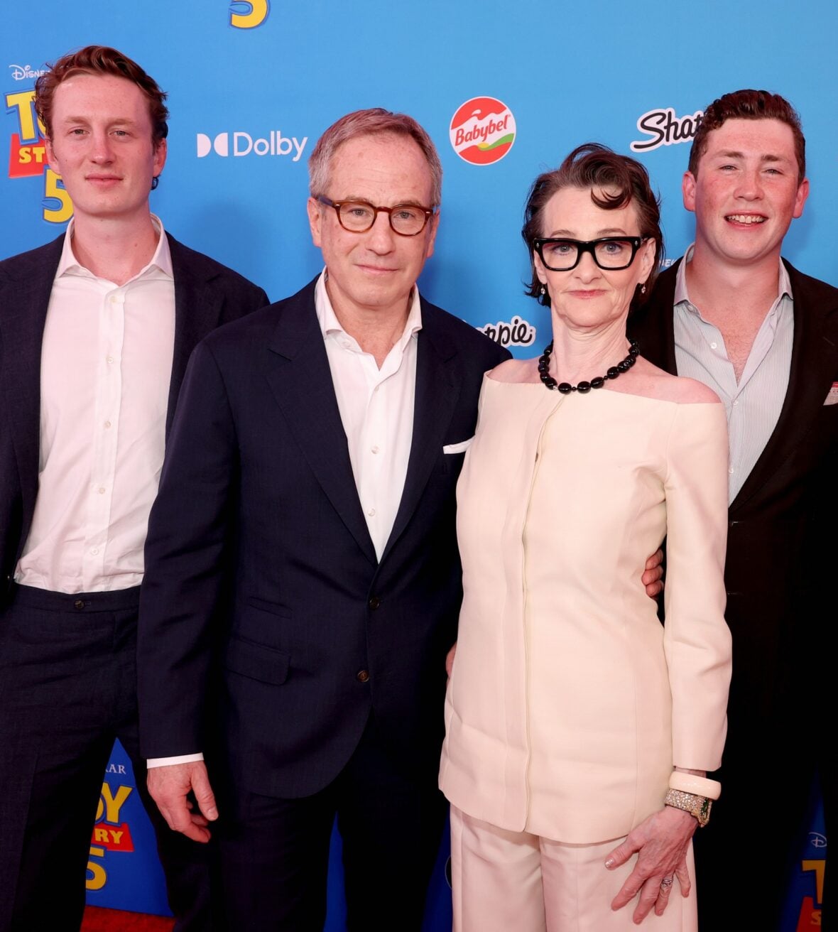 Joan Cusack & family at Toy Story 5 premiere
