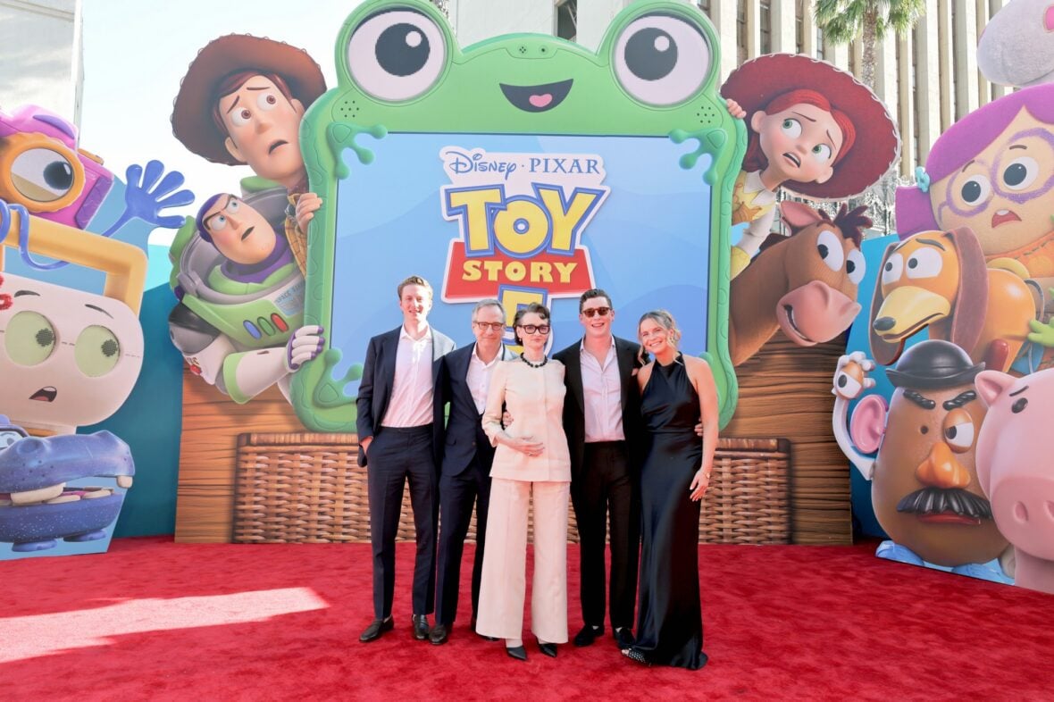 Joan Cusack & family at Toy Story 5 premiere