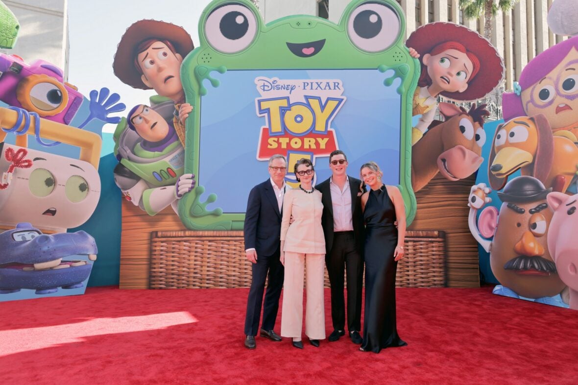 Joan Cusack & family at Toy Story 5 premiere