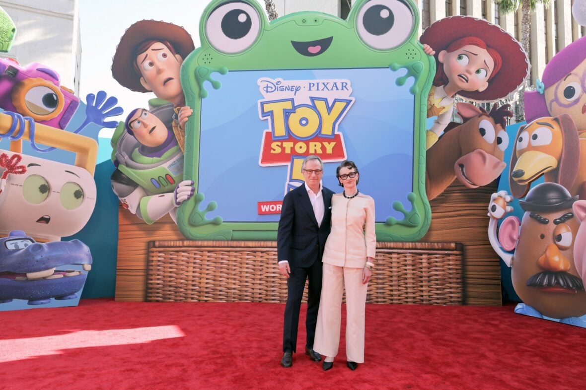 Joan Cusack & family at Toy Story 5 premiere