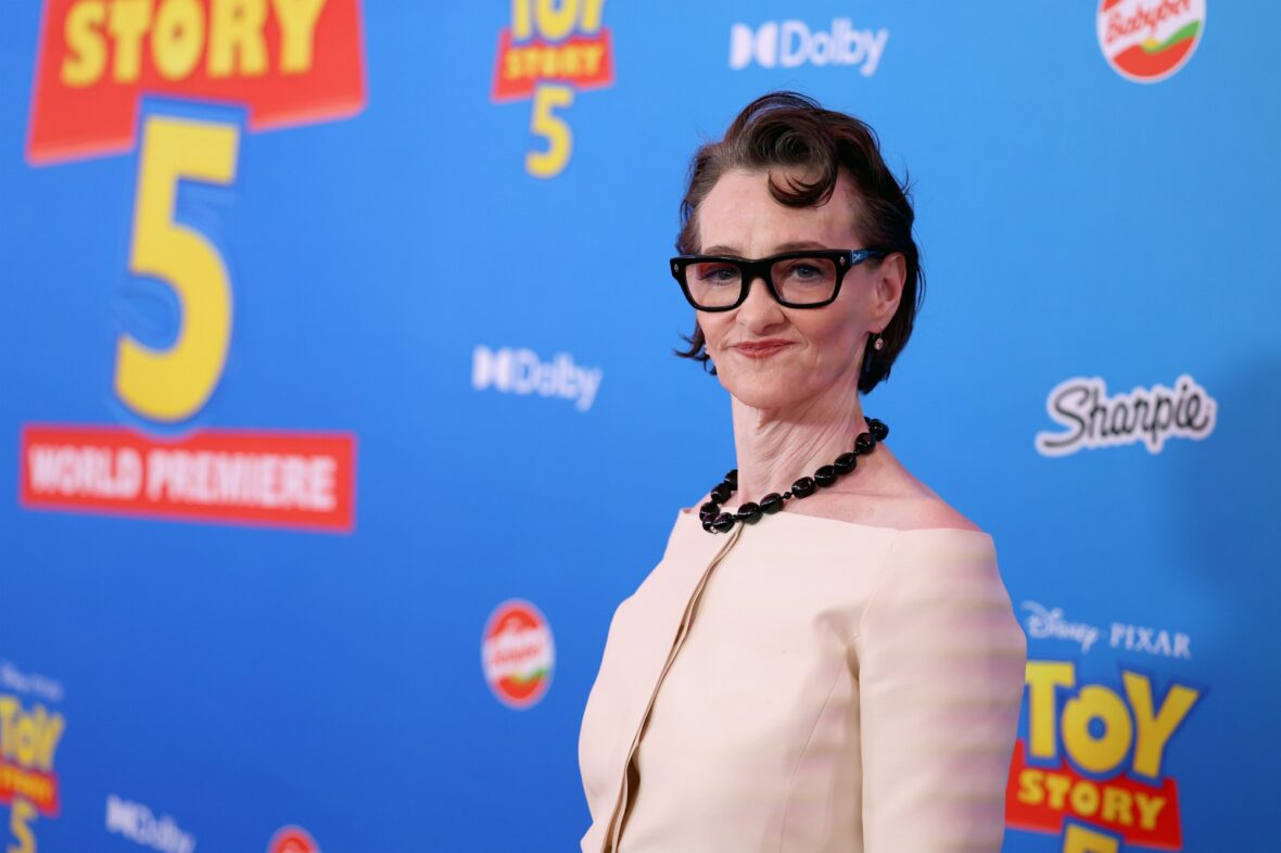 Joan Cusack & family at Toy Story 5 premiere