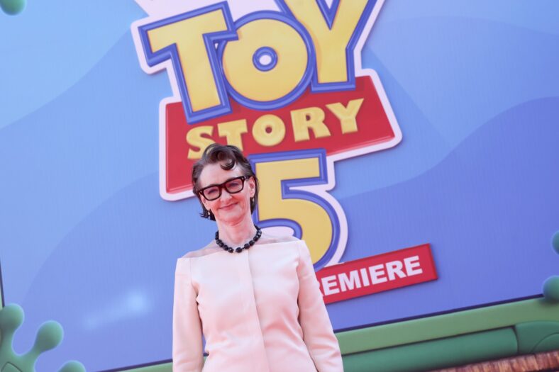 Joan Cusack & family at Toy Story 5 premiere