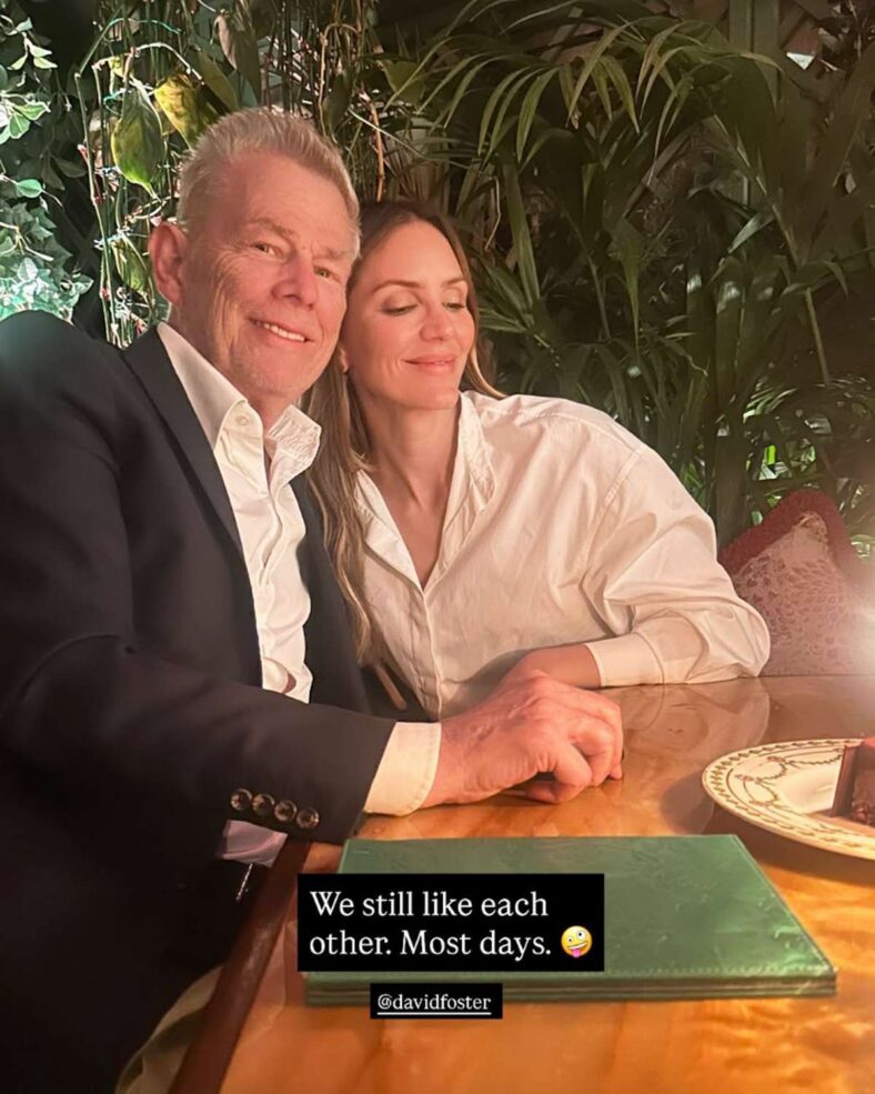 Katharine McPhee and David Foster share photo from anniversary trip